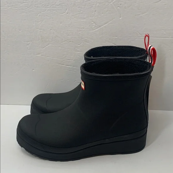 Hunter Women's Play Short Black Rain Boot US Size 11/ UK 9 - Picture 2 of 8